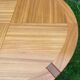 Round extendable elm design table 70 dlg Regain