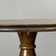 Low wood turned midcentury brutalist side table, Charles Dudouyt style