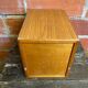 Vintage wooden storage cabinet with shelves
