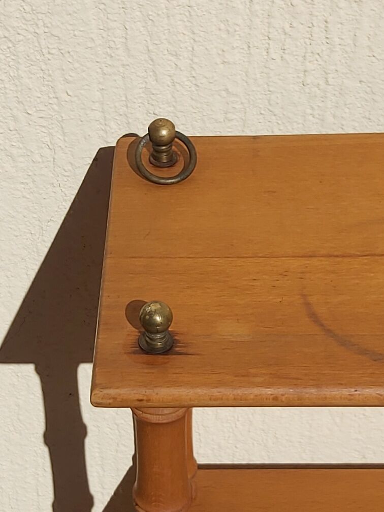 Vintage bamboo wood shelf