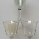 6 iridescent harlequin glasses in port