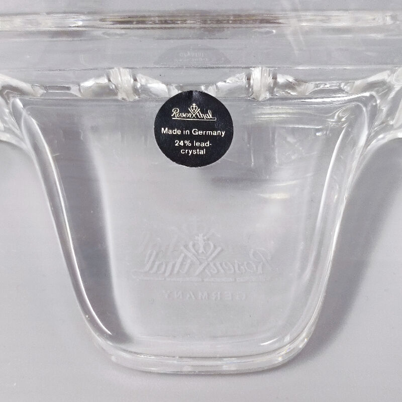 1960s crystal photo frame by rosenthal, made in germany