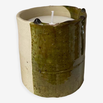 Candle in Tamegroute bi color, orange blossom