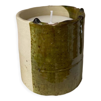 Candle in Tamegroute bi color, orange blossom