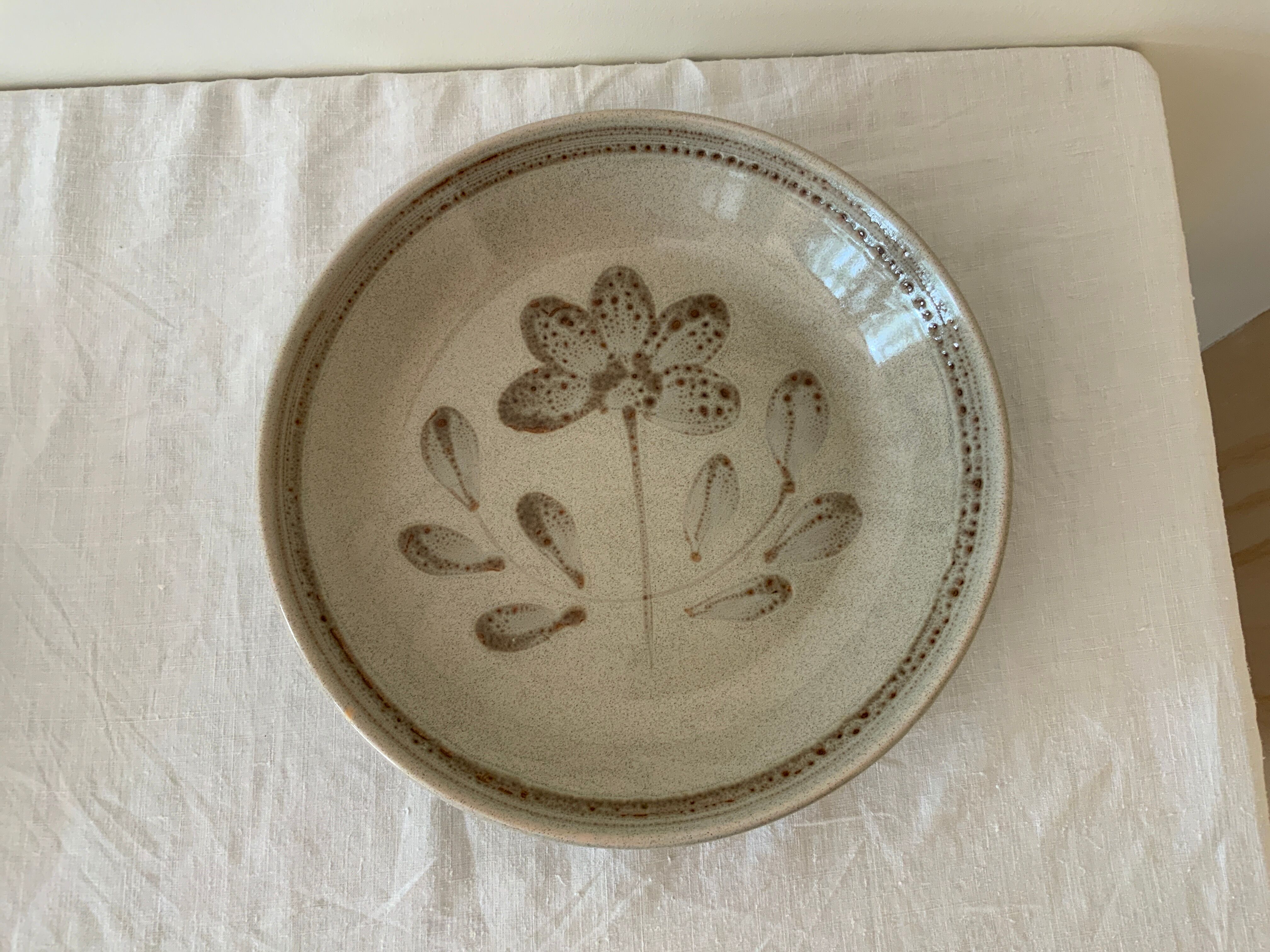 Stoneware salad bowl 70 Selency x Monoprix Croisé Laroche