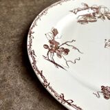 HB & Cie round brown ironstone dish