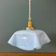Vintage blue opaline pendant light