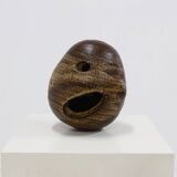 Large Studio Ceramic Free Form Pebble Stone Vase by Jaan Mobach 1967