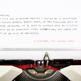 Typewriter hermes baby revised beige ribbon