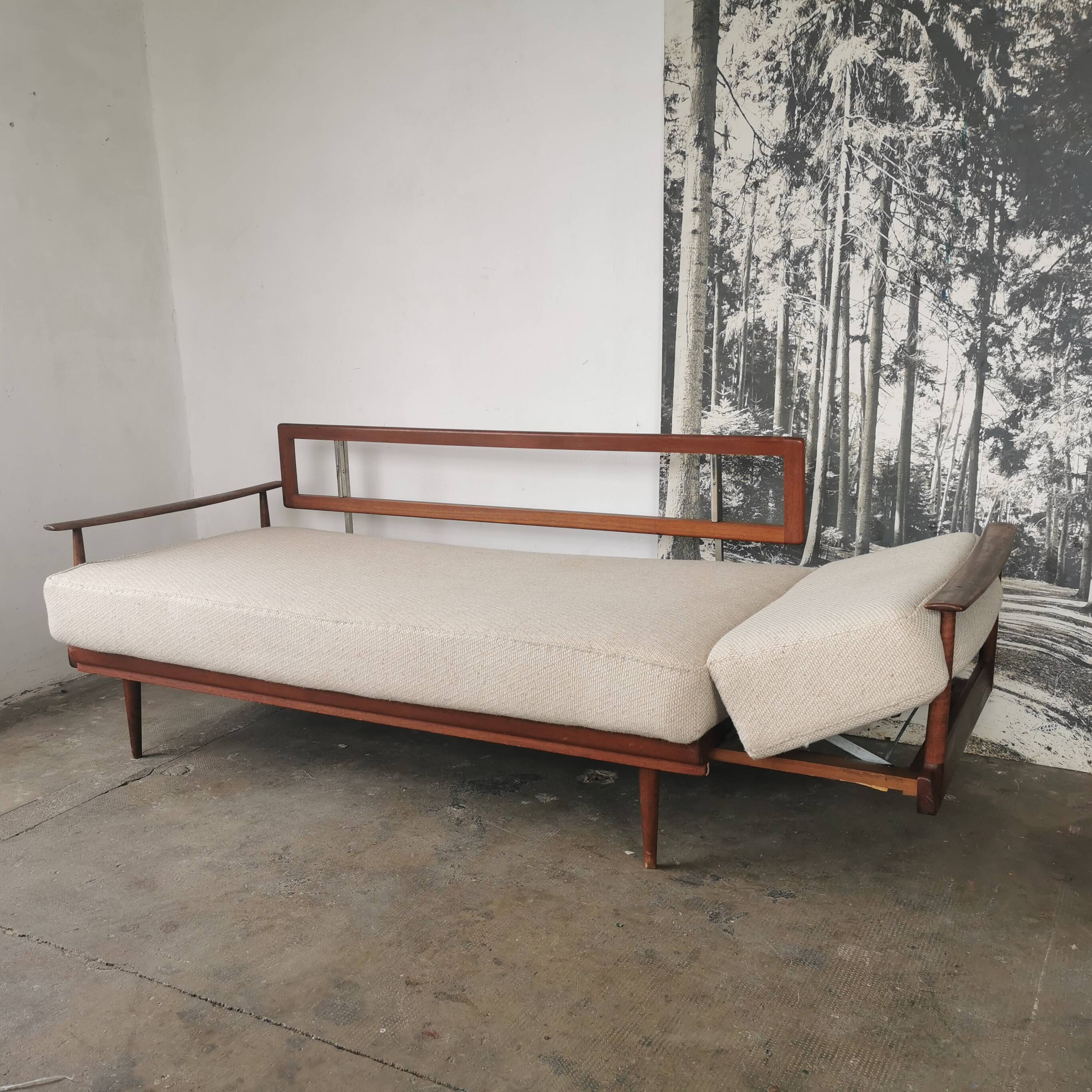 Bench, daybed knoll Antimotte vintage 60s
