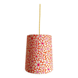 Custom-made vintage 1970s flower pendant light