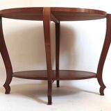 Art Deco oval pedestal table Width 80 cm