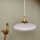 Vintage lamp lamp in white opaline