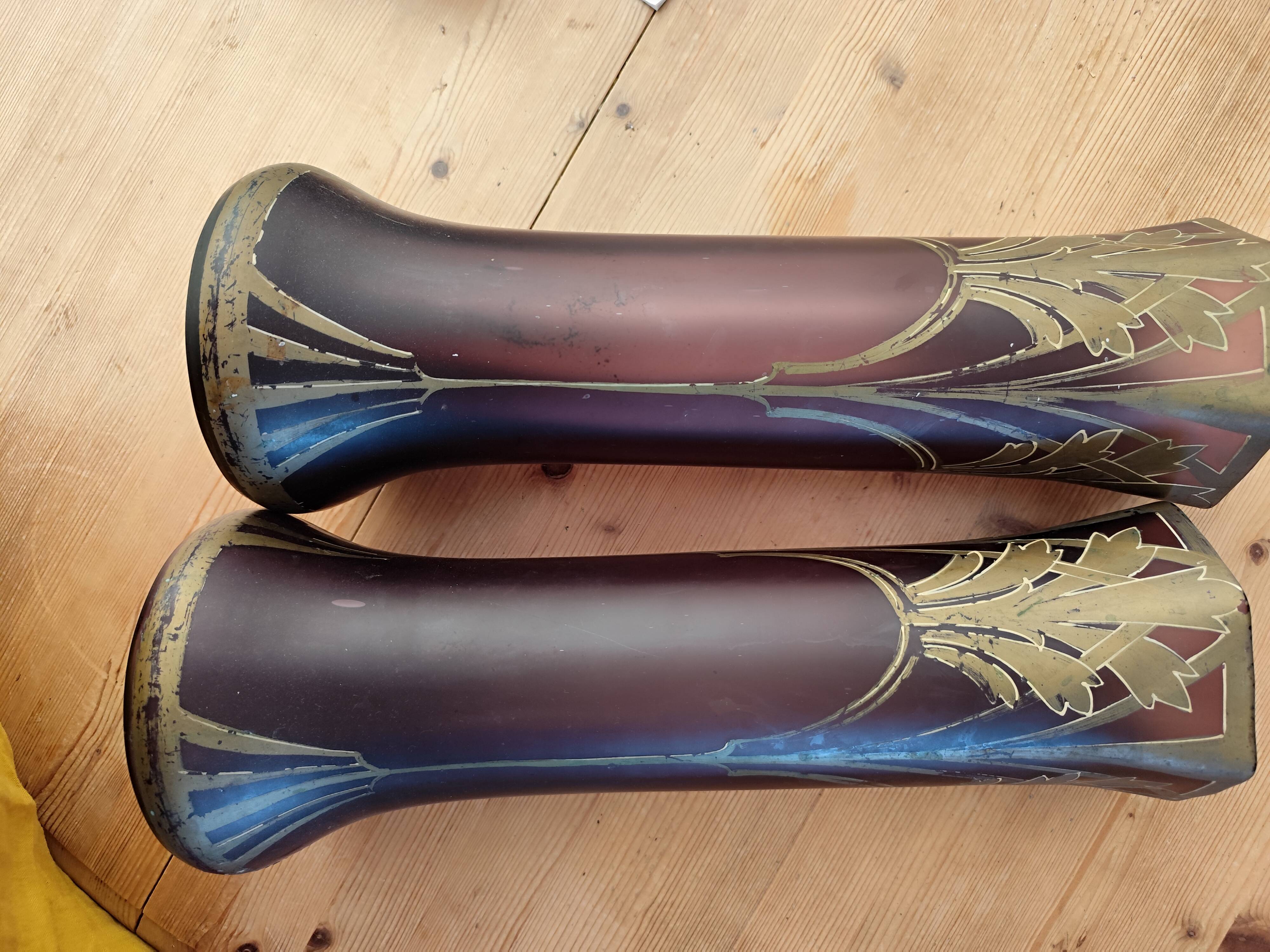Pair of Art Nouveau vases