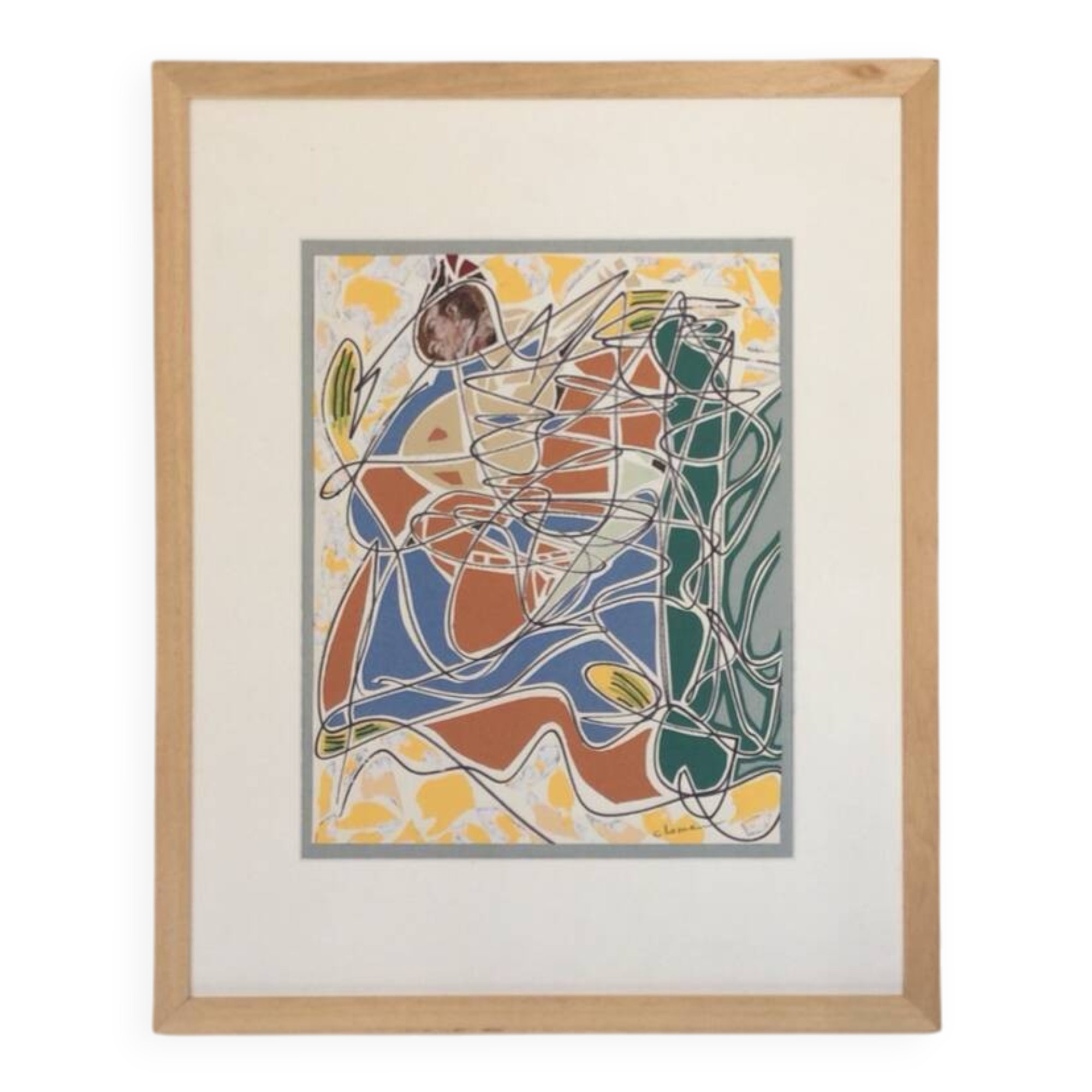 Mixed media by pierre clamagirand, 1934-2015