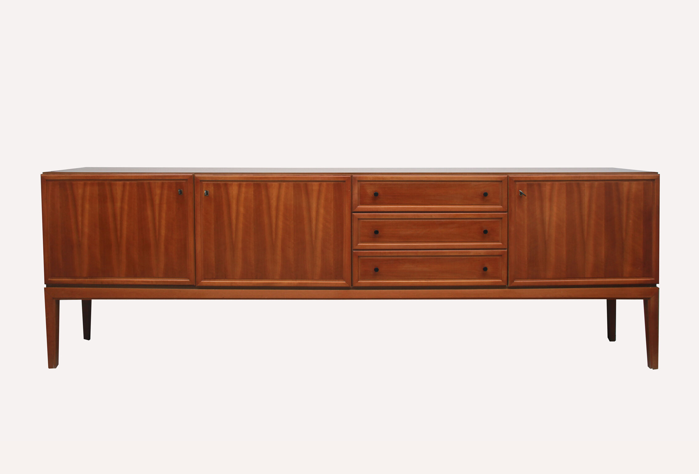 1960s sideboard in walnut, 240cm