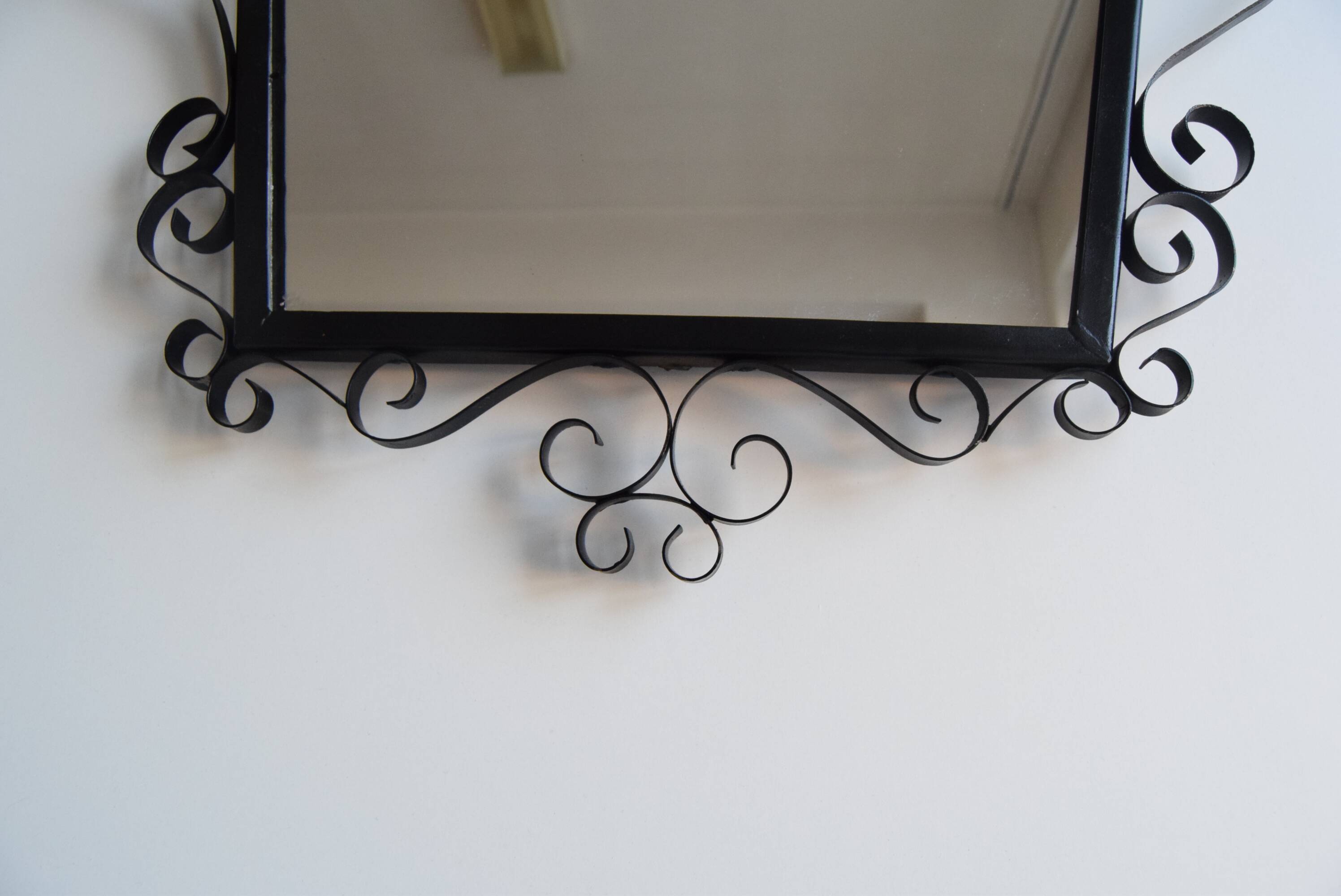 Mid-century 1970s wall mirror