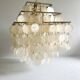 Brass and mother-of-pearl pendant lamp from the 70s