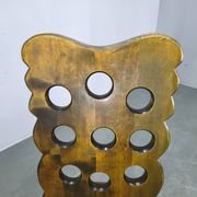 Set of 3 Brutalist Wooden Chairs, Czechoslovakia, 1950s