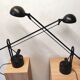 Paire de lampe articulées de bureau année 80