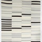 10x13 Kilim Gray, Beige, Black Modern Turkish Kilim Rug, 294x384Cm