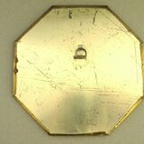 Octagonal brass mirror 19x19cm