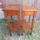 Pair of bedside nightstands with vintage wooden drawer