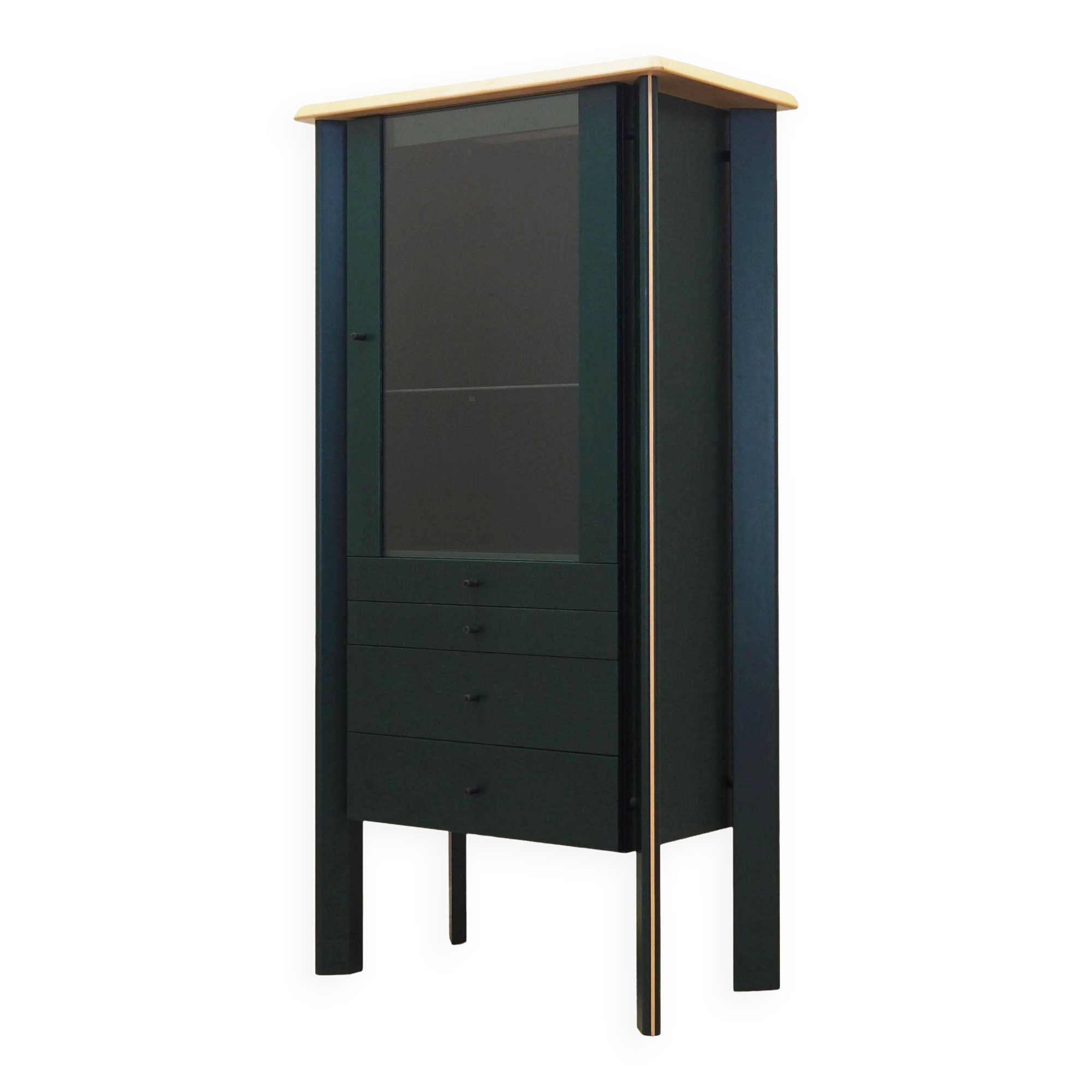 Vitrine en chêne, design danois, années 1980, production : Danemark