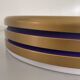 Design/One, flush lamp in glass, gold and brown metal, 1960s, Germany