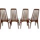 Set of 4 Niels Koefoed dining chairs, 1960s