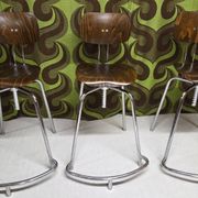 Lot of 3 Egon Eiermann Orchestra W+S vintage chairs.