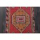 1970s Vintage Turkish Hand-Knotted Wool Cotton Pink Runner Rug