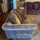 Velvet 3-seater sofa