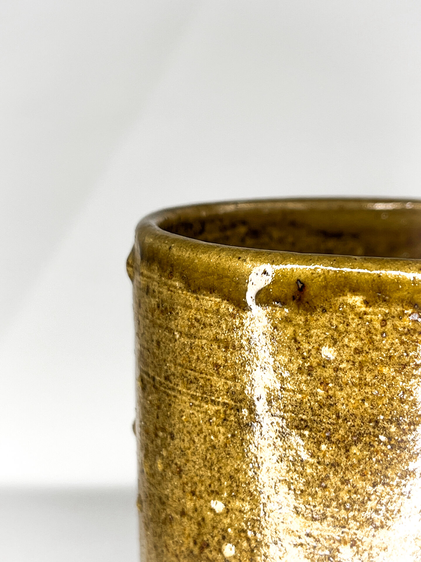 Vase vintage en grès d'art