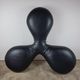Leather pouf by Lowie Vermeersch and Design Agency KVD for Durlet