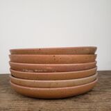 6 stoneware dessert plates