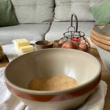 Gien beige and brown sandstone salad