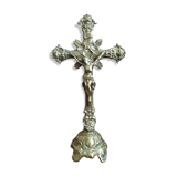 Solid brass altar crucifix