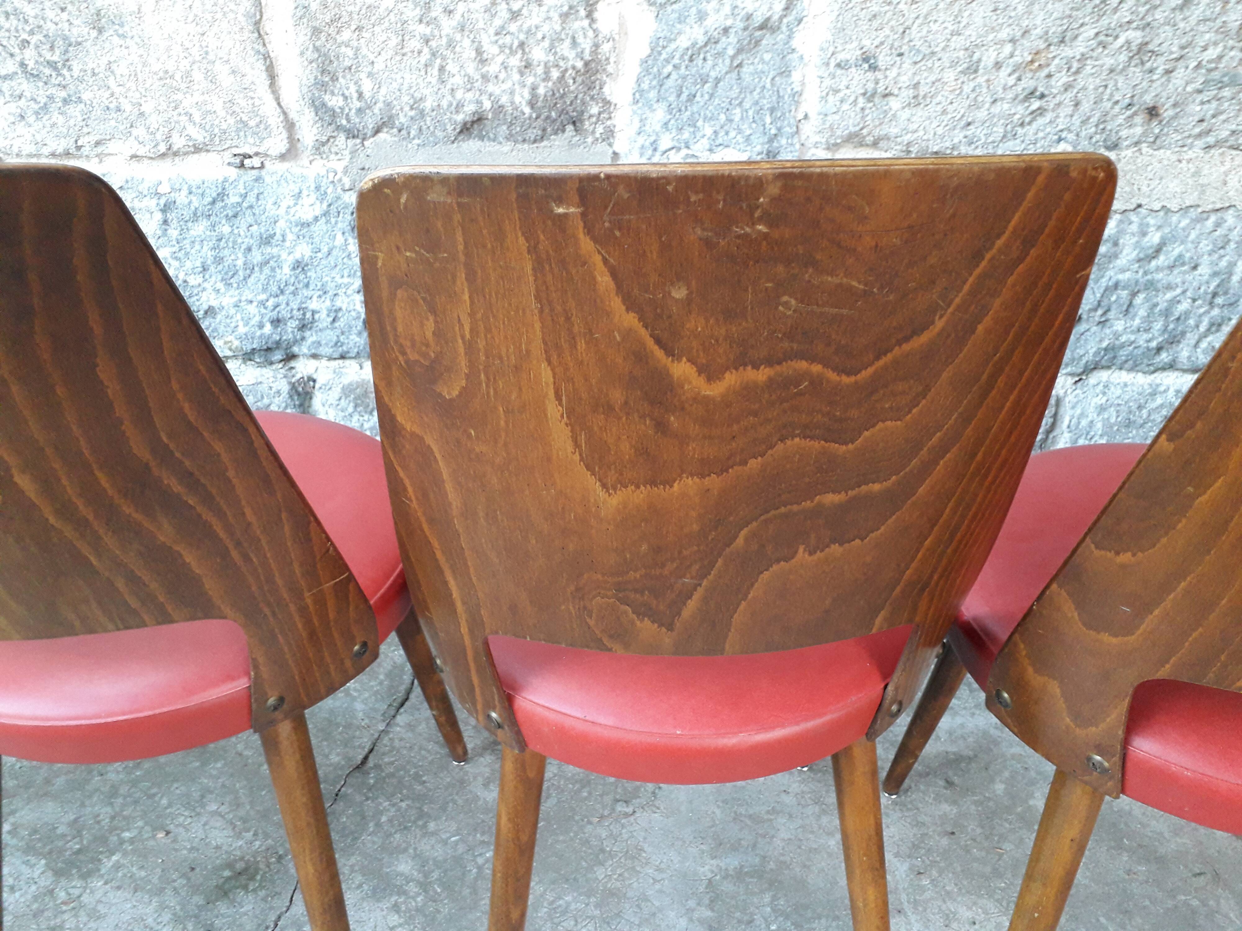 Lot de 6 chaises bistrot Baumann Mondor