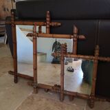 Old bamboo mirror