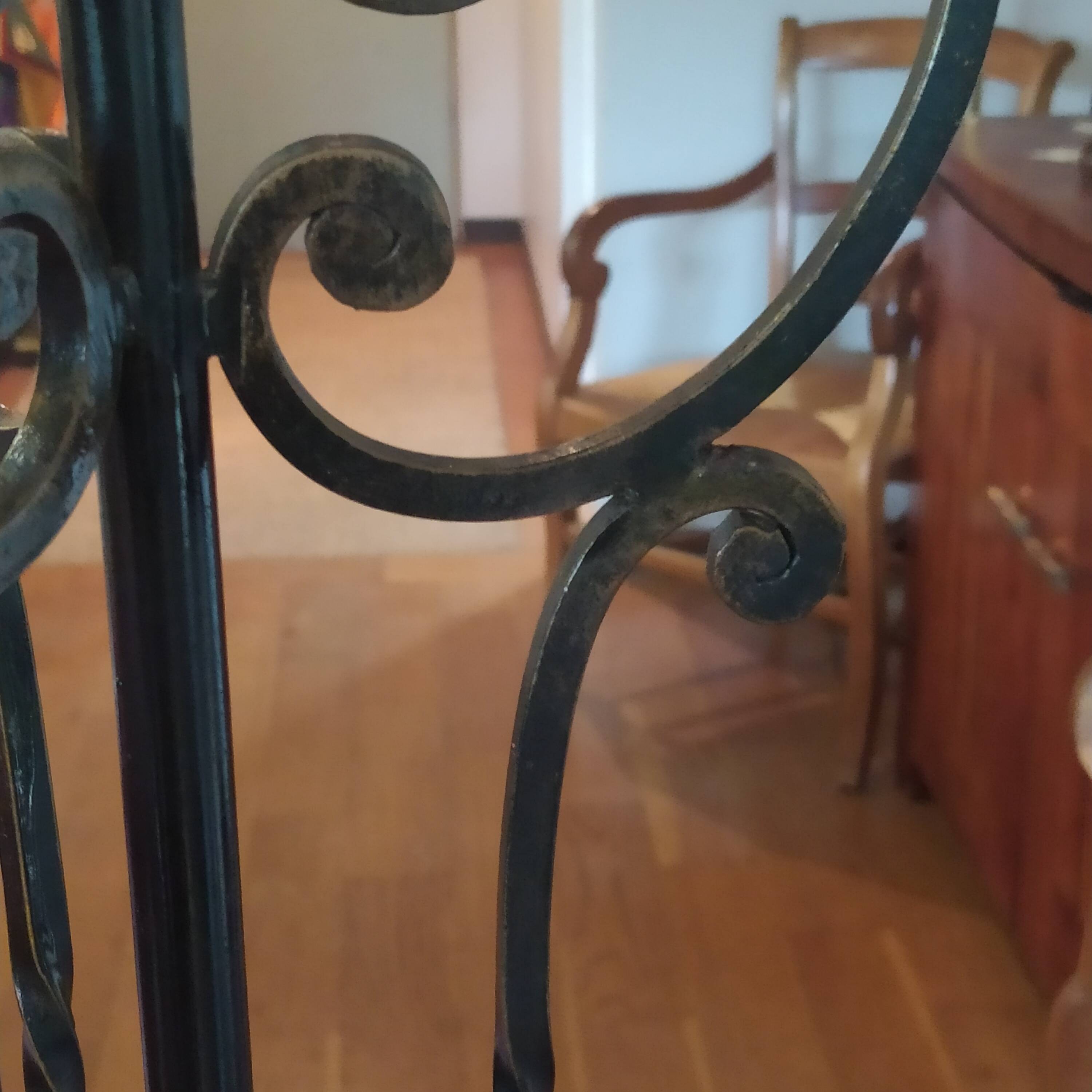 1950 wrought iron lampshade