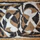 Vintage carpet with abstract patterns 219 cm x 169 cm