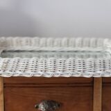Vintage rattan mirror