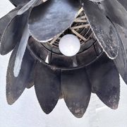 Brutalist suspension Jansen metal welded flower