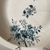 Grigny Terre de Feu dish, floral motif, 19th - 20th century