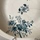 Grigny Terre de Feu dish, floral motif, 19th - 20th century