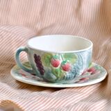 Large St Clément barbotine breakfast/chocolate mug