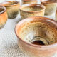 7 coffee cups in pyrite stoneware Brutalist Style