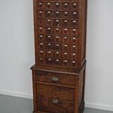 Jeweller's / Watchmaker's Cabinet in French Oak, Early 20th Century