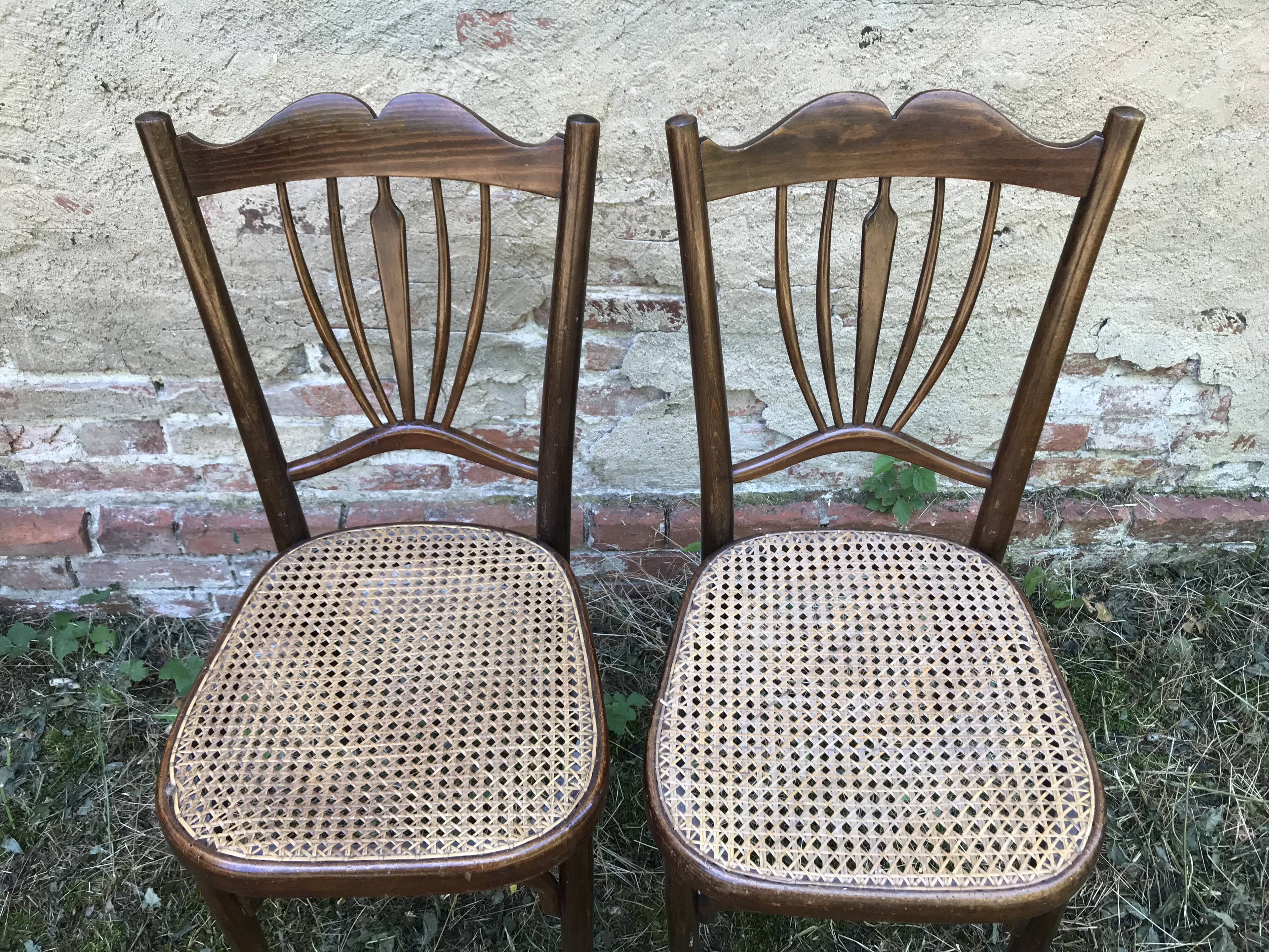Paire de chaises bistrot Fischel